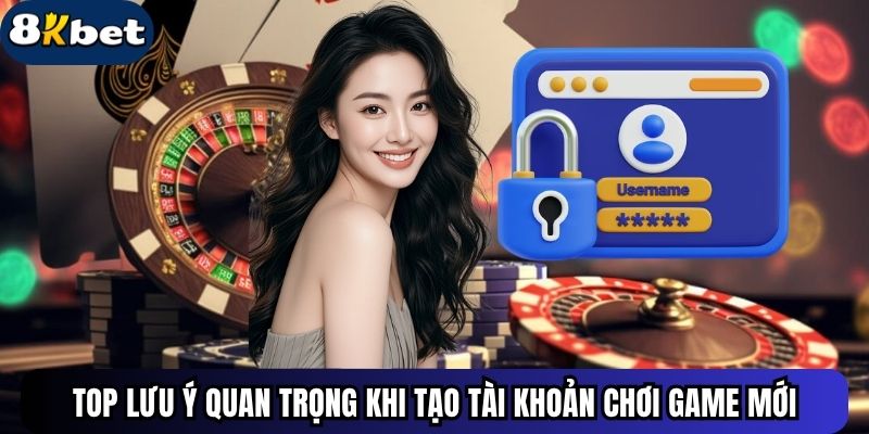 Top lưu ý quan trọng khi tạo tài khoản chơi game mới