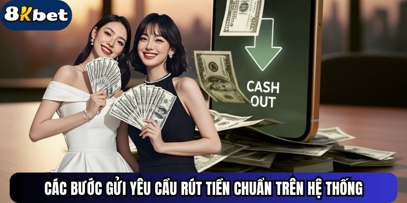 Các bước gửi yêu cầu rút tiền chuẩn trên hệ thống